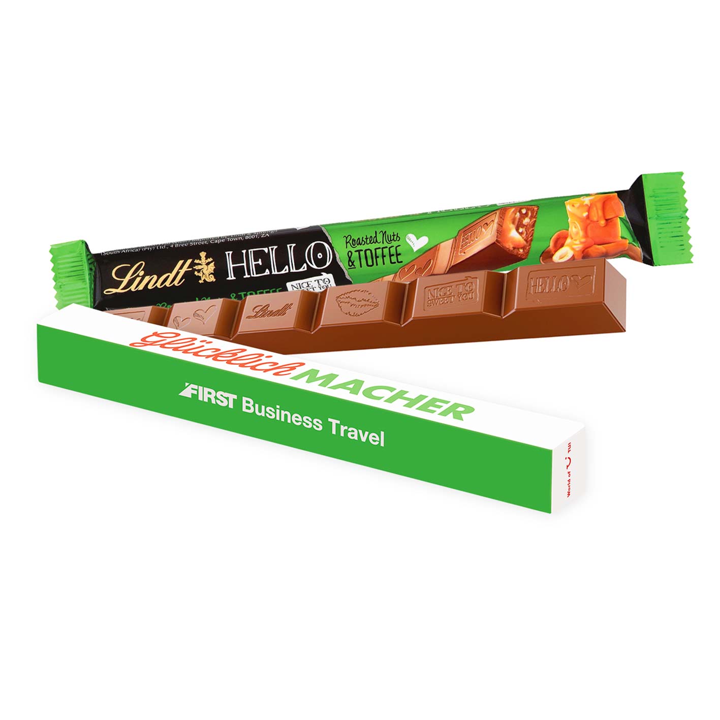 Schokoladen Stick Lindt mit Logo